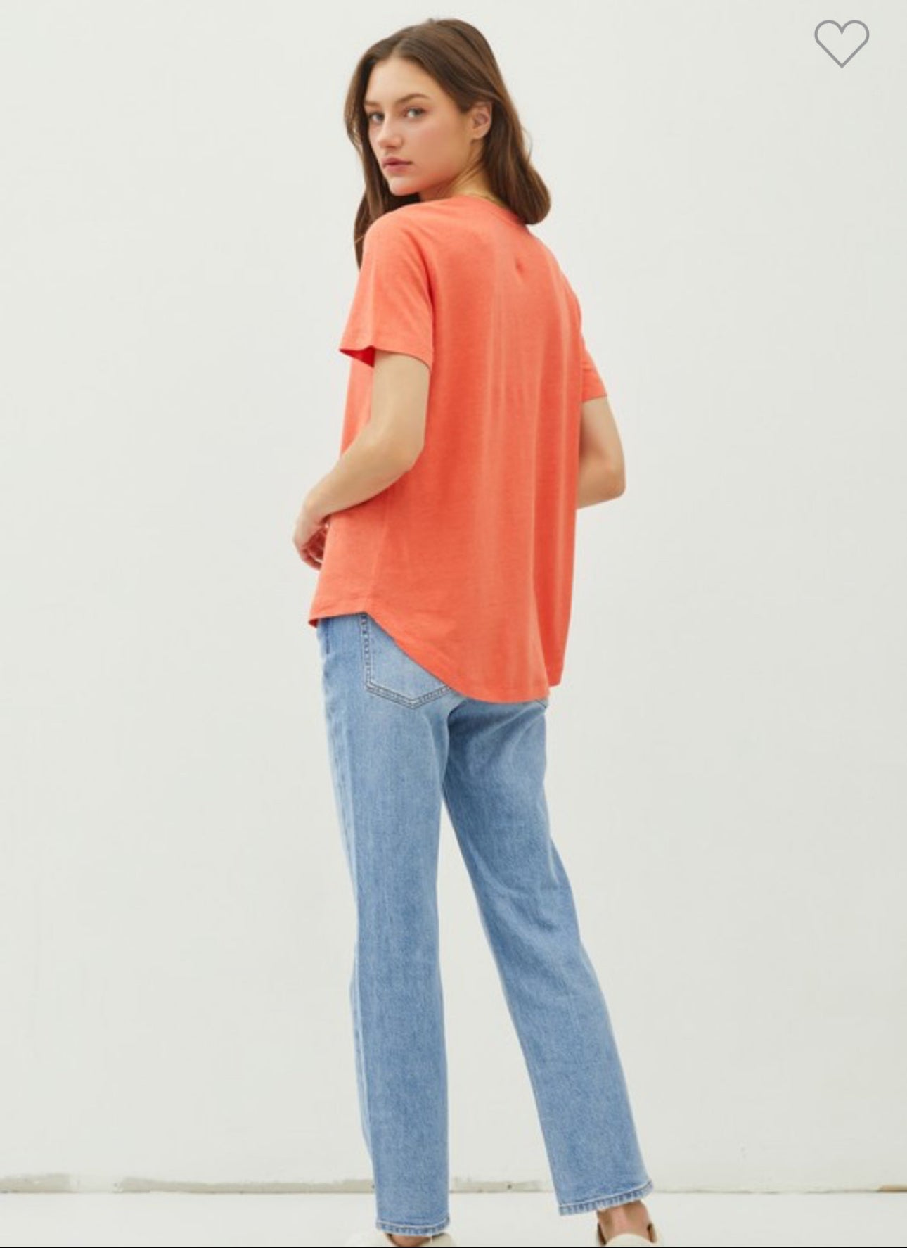 Basic V-Neck Short Sleeve T-Shirt FINAL SALE