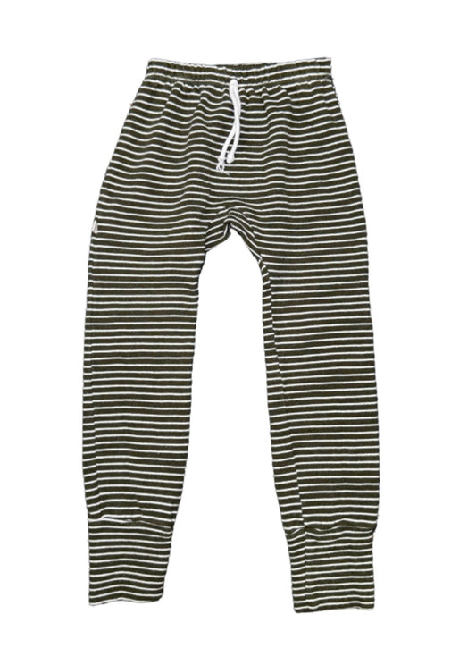 Childhoods Stripped Green Pants - Size 6/7Yr