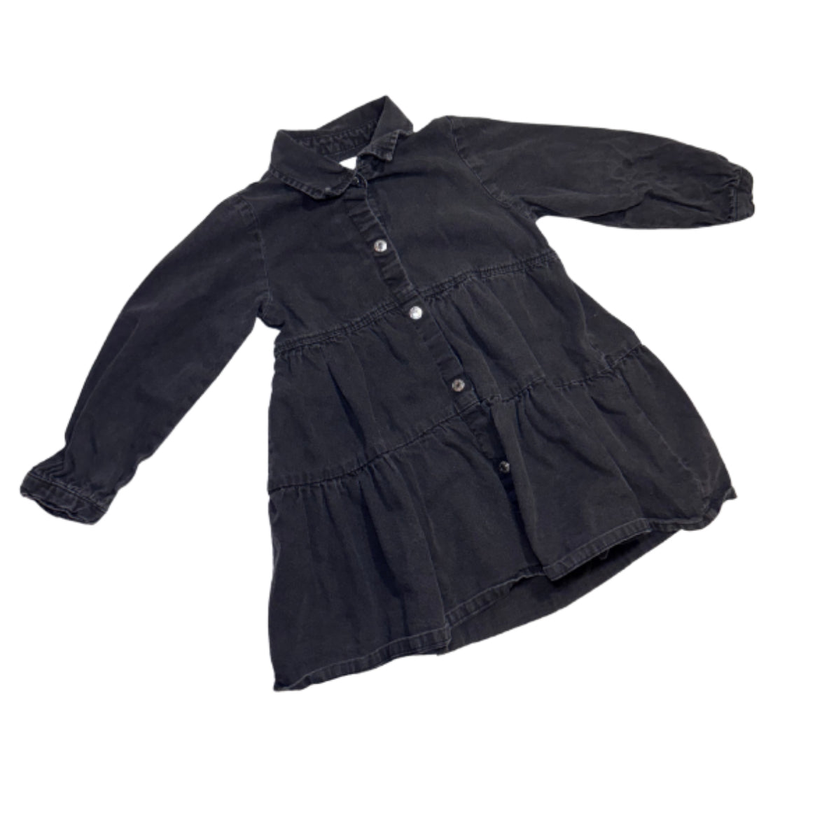 Zara Black Denim Dress - Size 2/3 Yrs