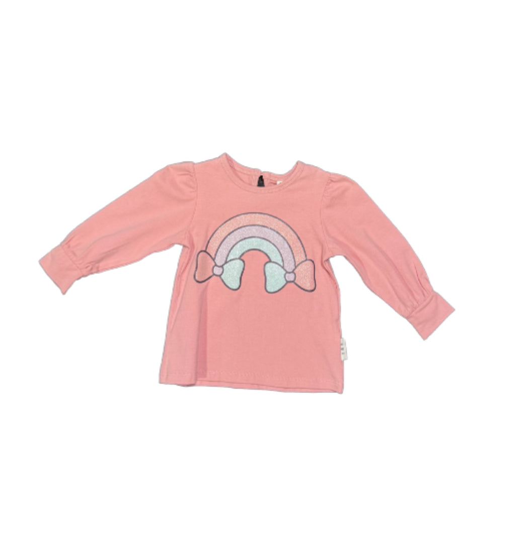 HUX Pink Rainbow - Size 12/18 Month