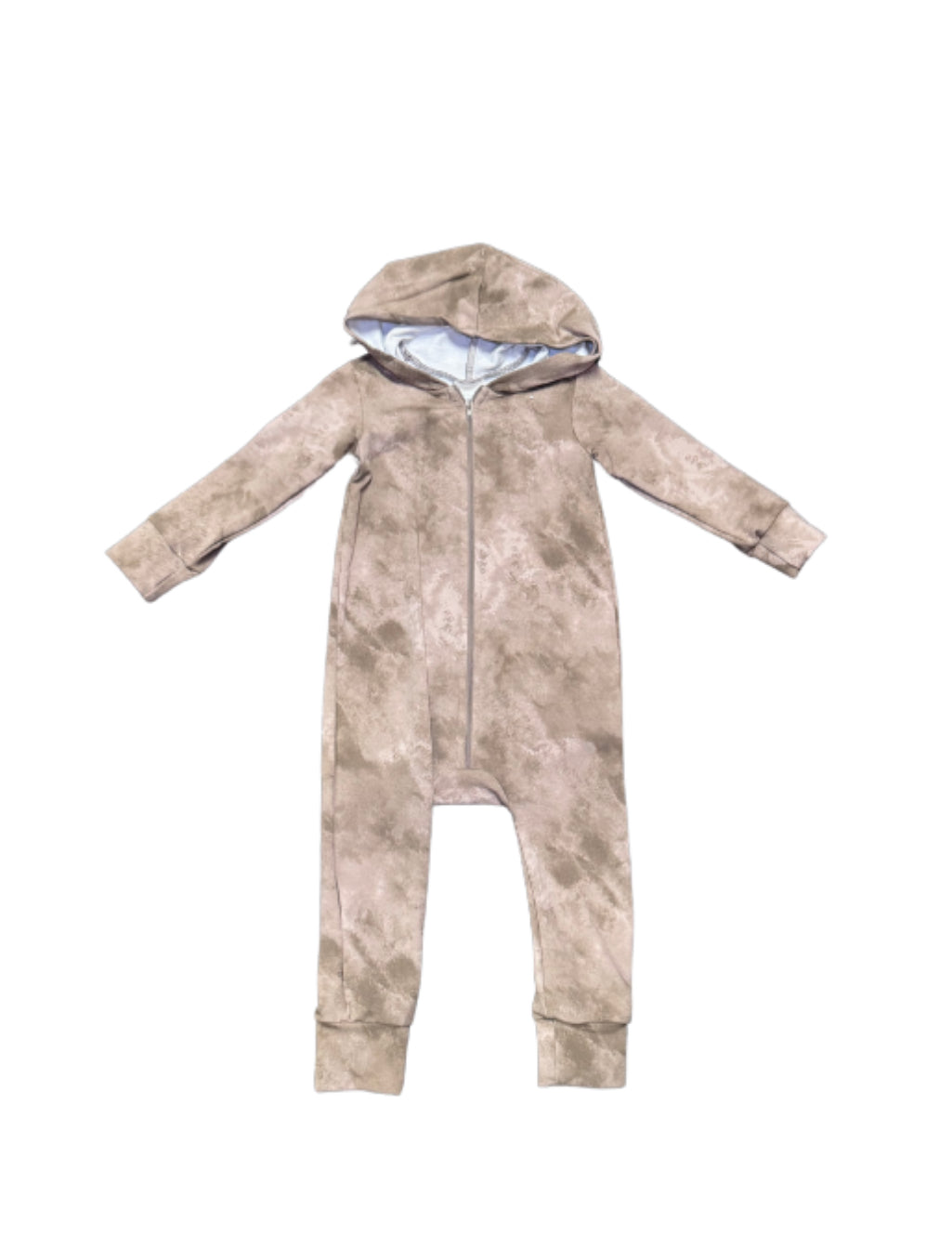 Jax + Lennon The Stonewash Hooded Zip Romper - 12/18 Month