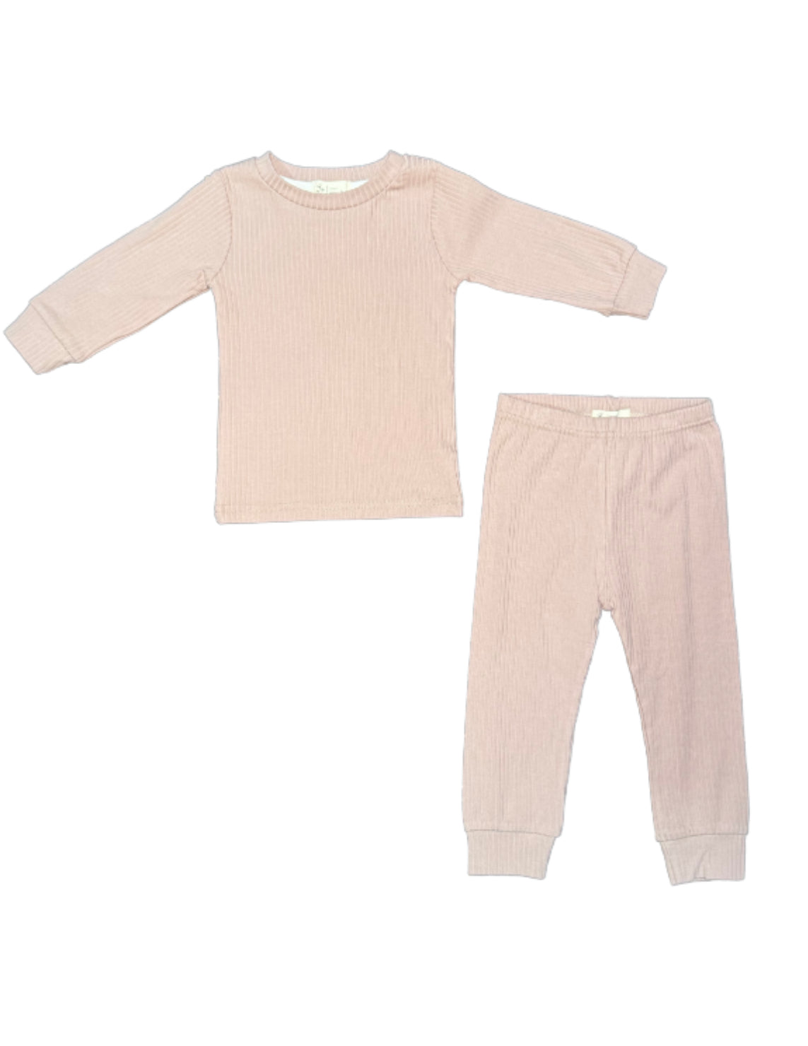 Poppy& Co Ribbed Light Pink Set - Size 12/18 Month