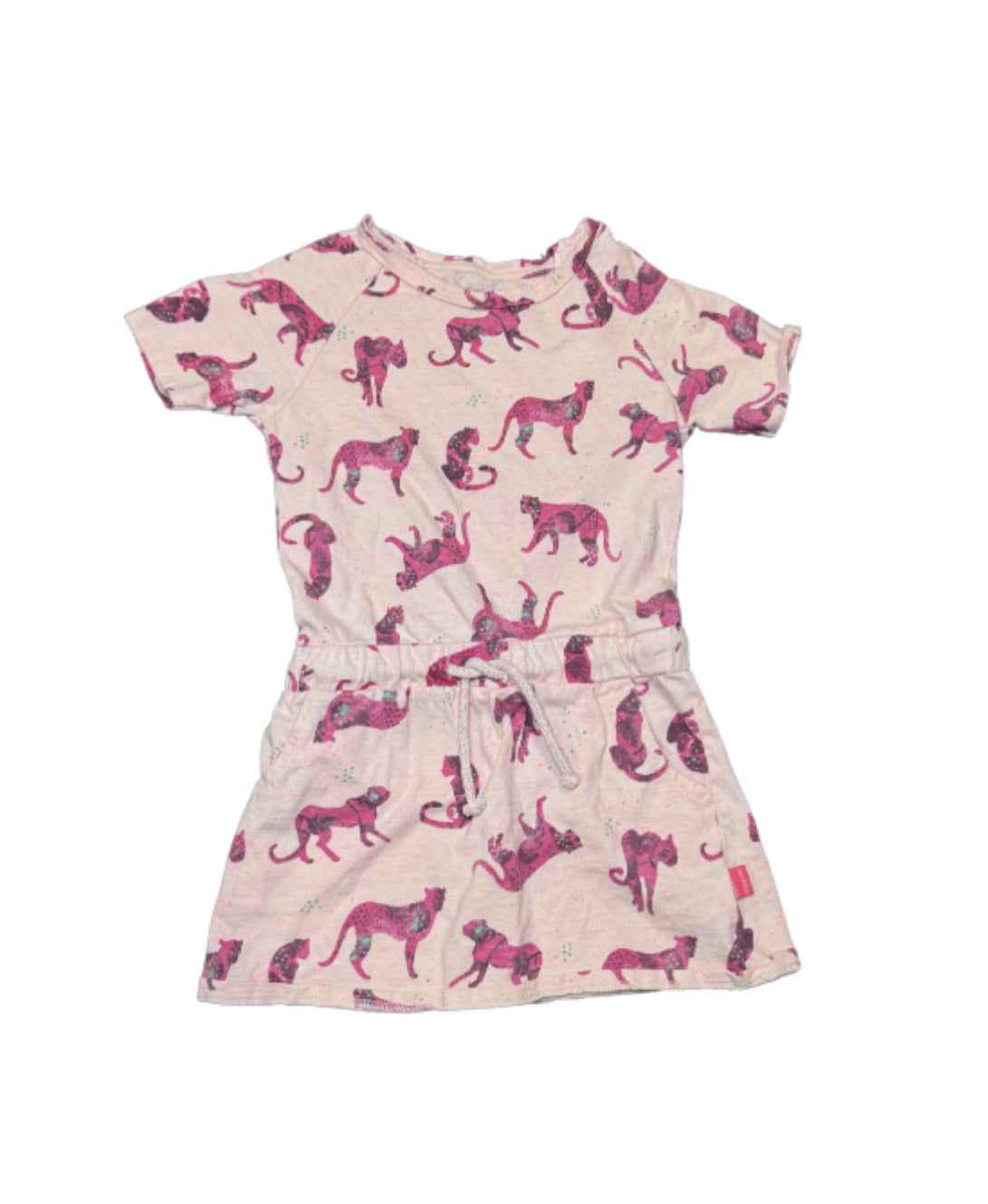 Noppies Pink Cheetah Dress - 3/4T