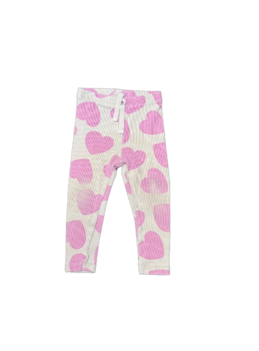 Zara Ribbed Heart Leggings - 12/18 Month