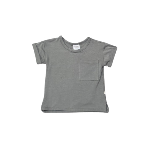 Jax + Lennon Green Grey Kids Boxy Tee - 6/12 Months