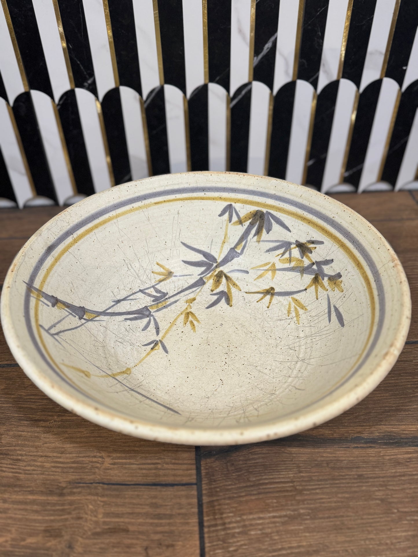 Large Pottery Serving Bowl