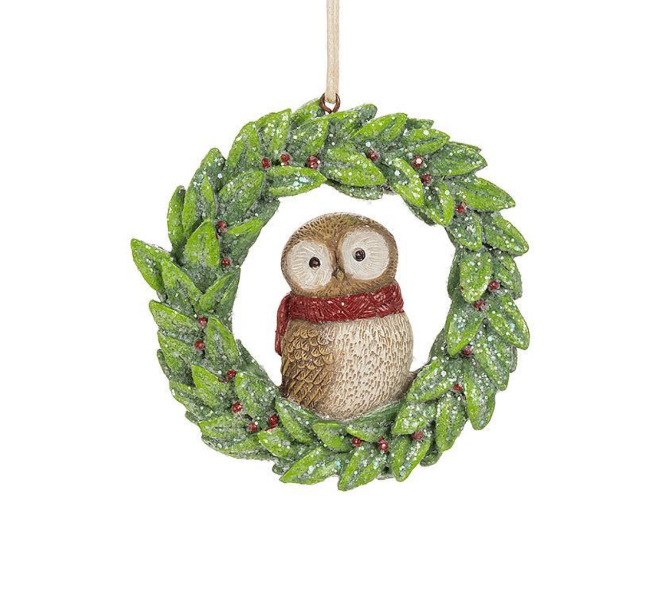 Owl Wreath Ornament