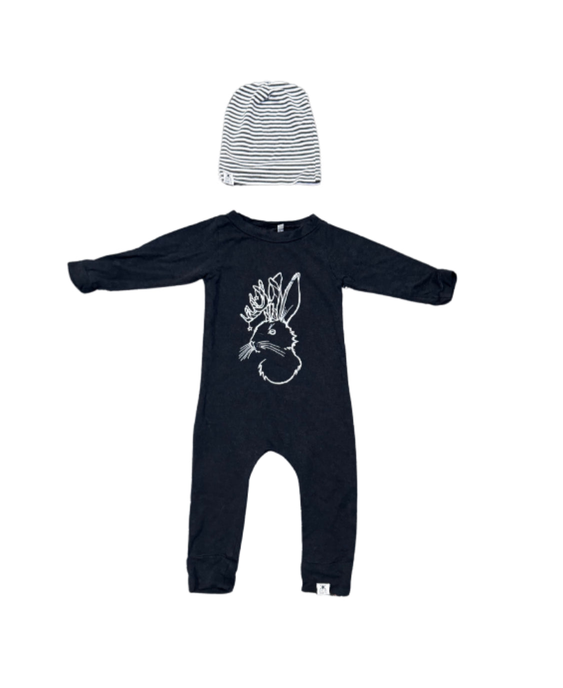 Brok Boys Romper + Hat - 6/12 Months