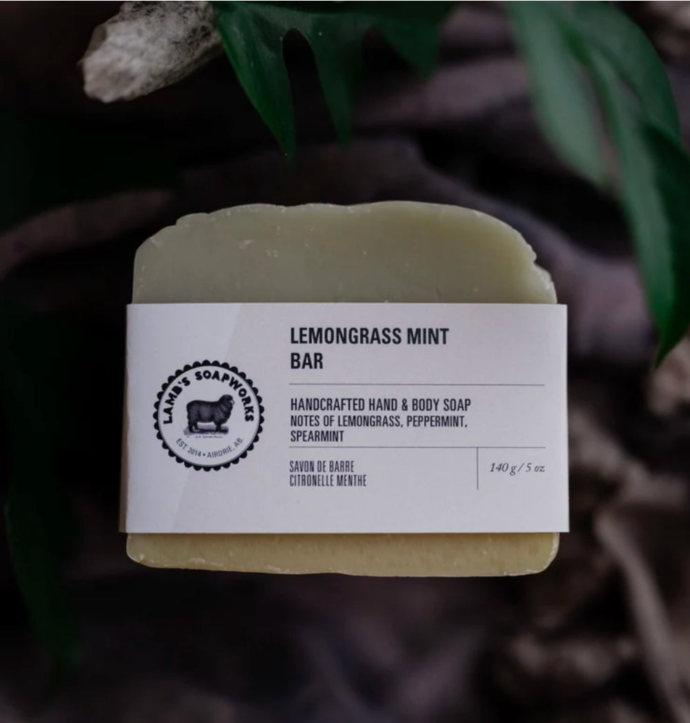 Lamb Soapworks Lemongrass Mint Bar