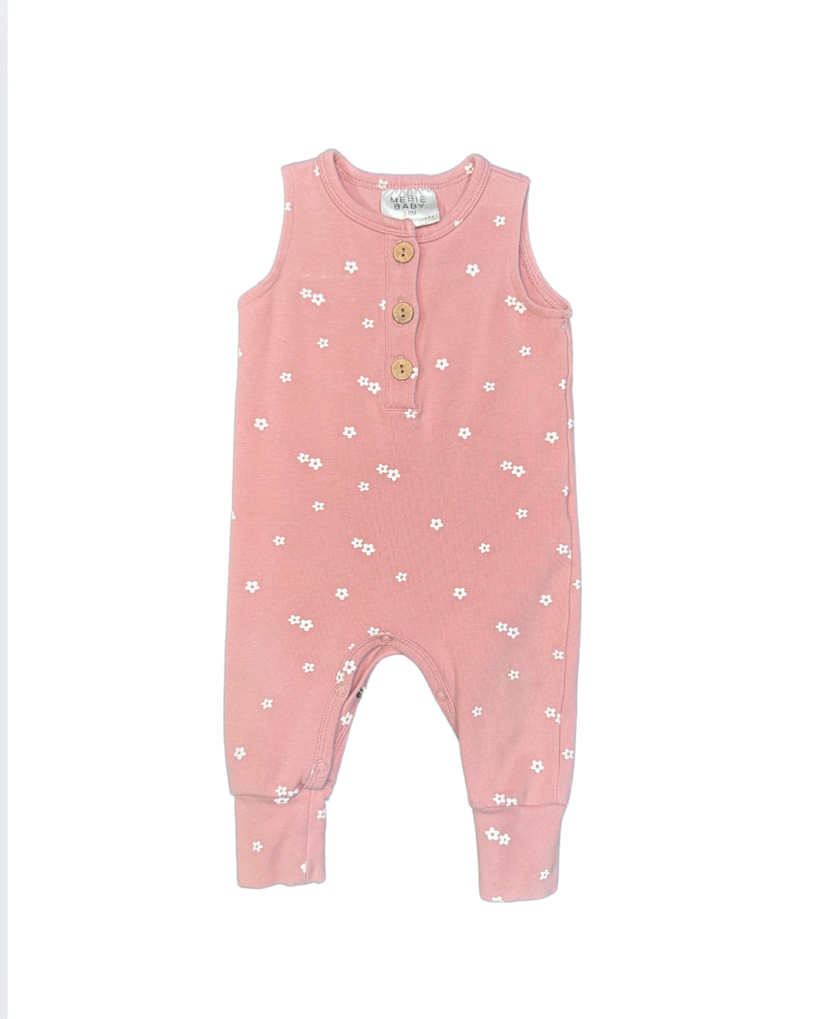 Mebie Baby Flower Romper - Size 3/6 Months