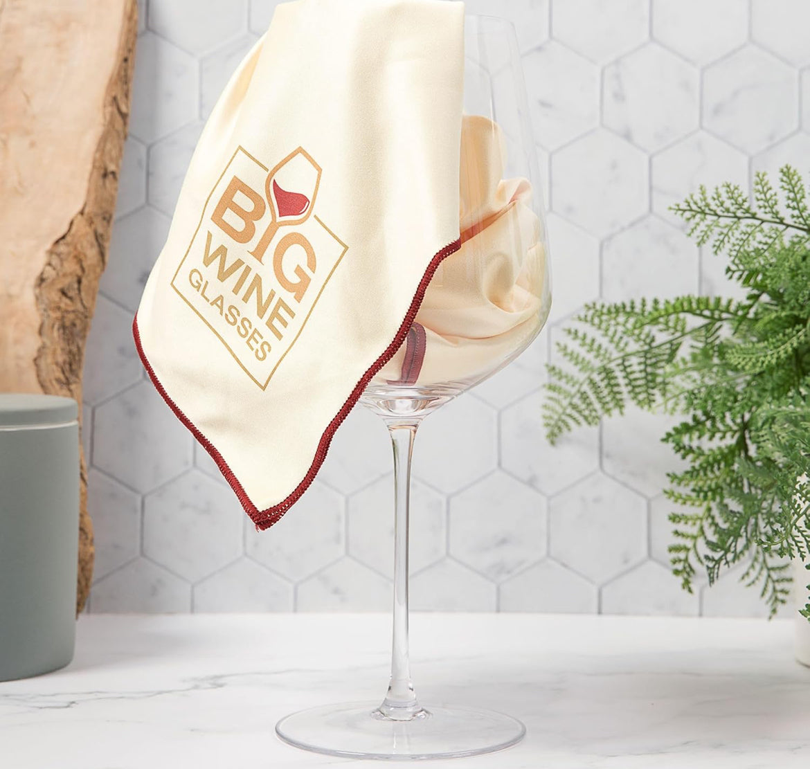 Big Wine Glasses Soap and Cloth