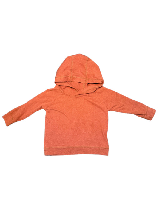 Little Rowe Rusty Orange Hooded Long Sleeve - Size 12/18 Month
