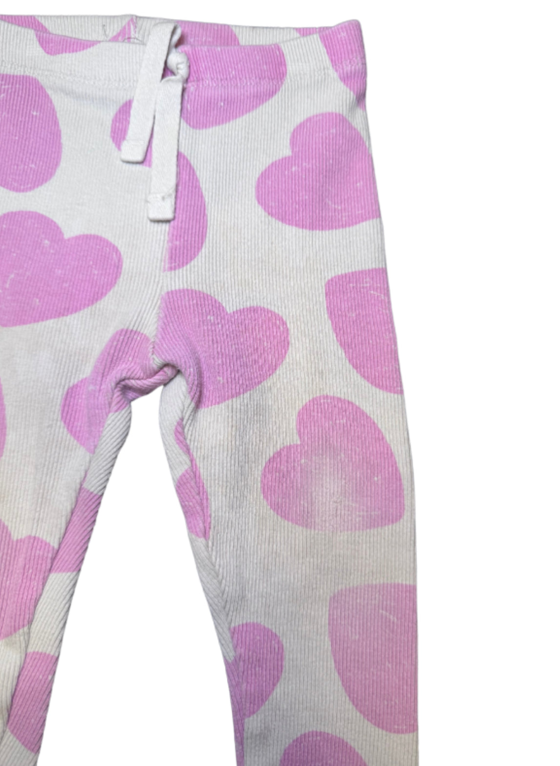 Zara Ribbed Heart Leggings - 12/18 Month
