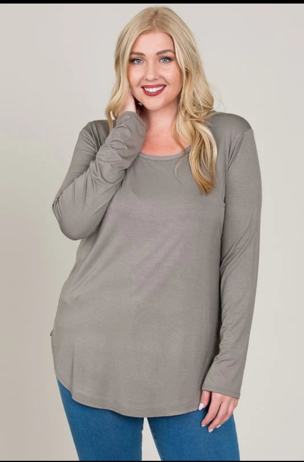 Dark Cocoa Long Sleeve Top FINAL SALE
