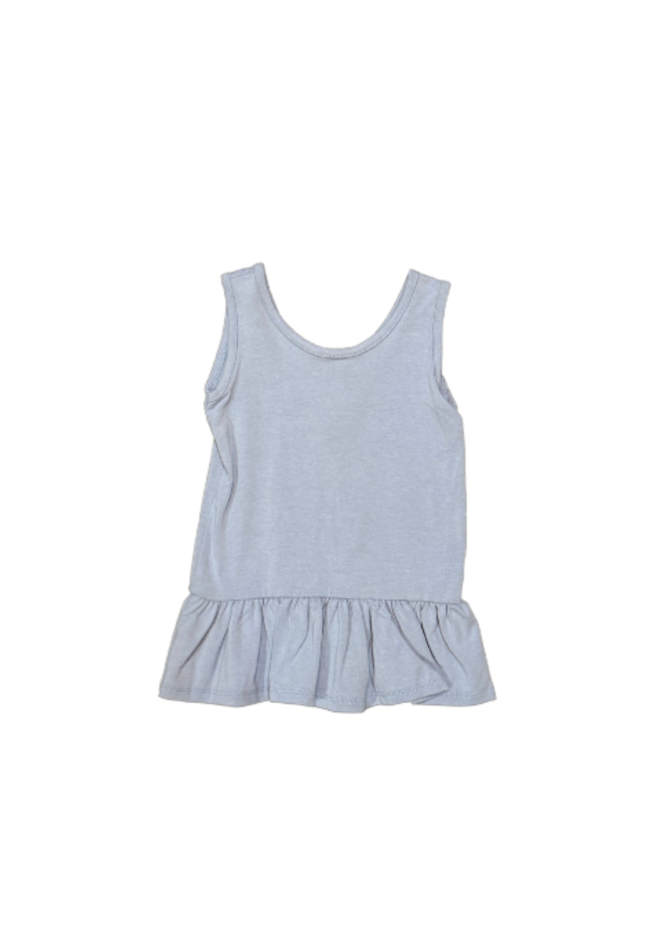 Jax + Lennon Sky Ruffle Tank - 12/18 Month