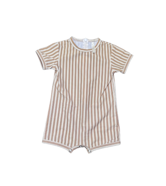 Rylee + Cru Stripped Swim Romper - 6/12 Month