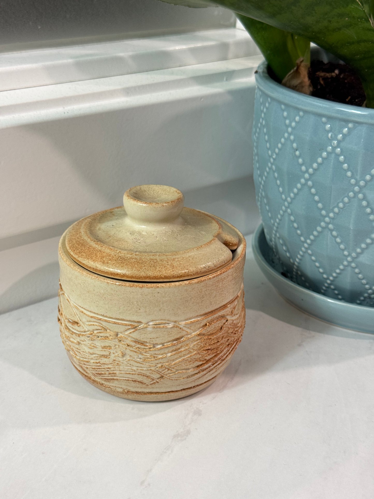 Pottery Sugar Bowl