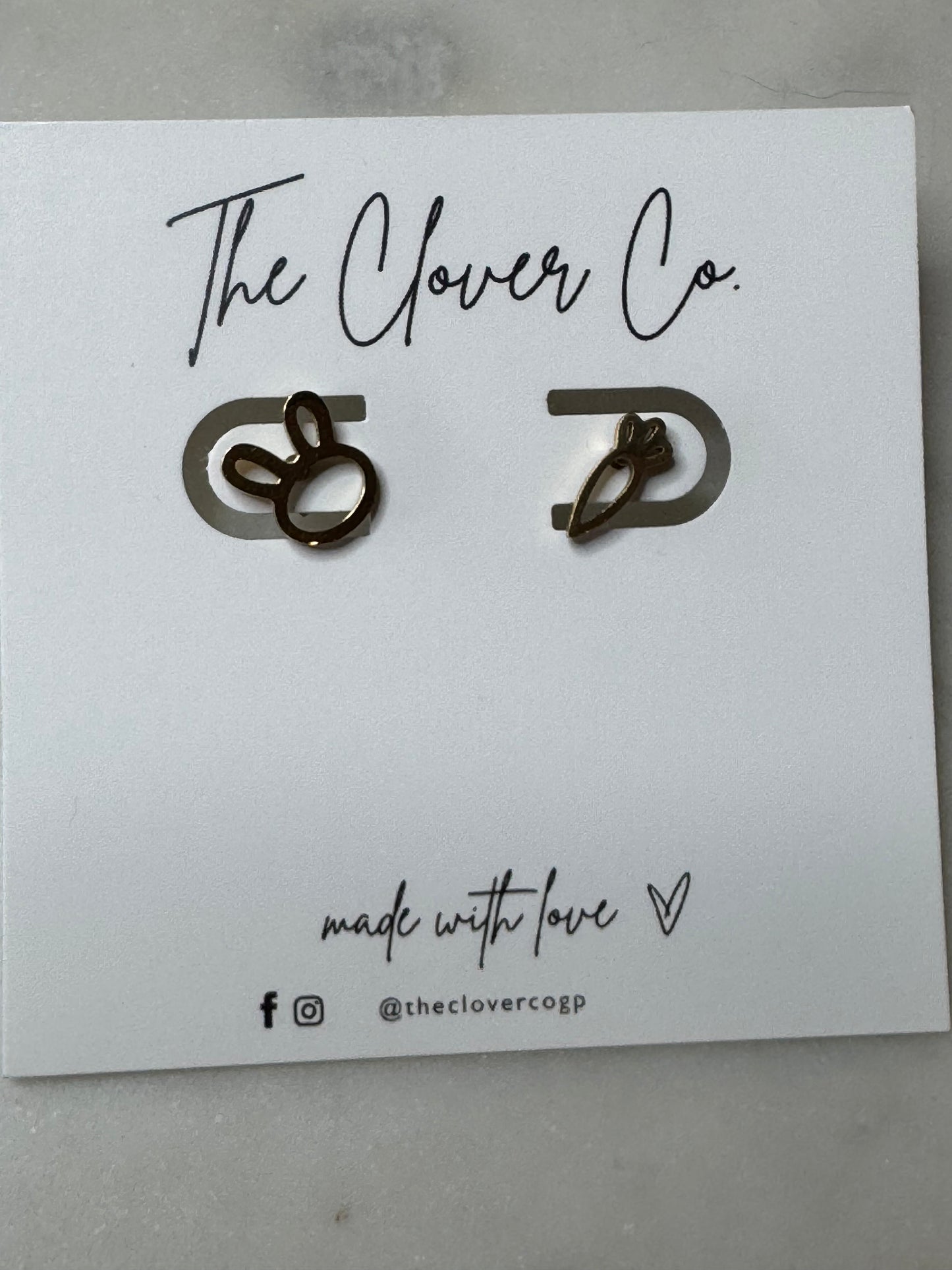 Spring Bunny/Carrot Earrings