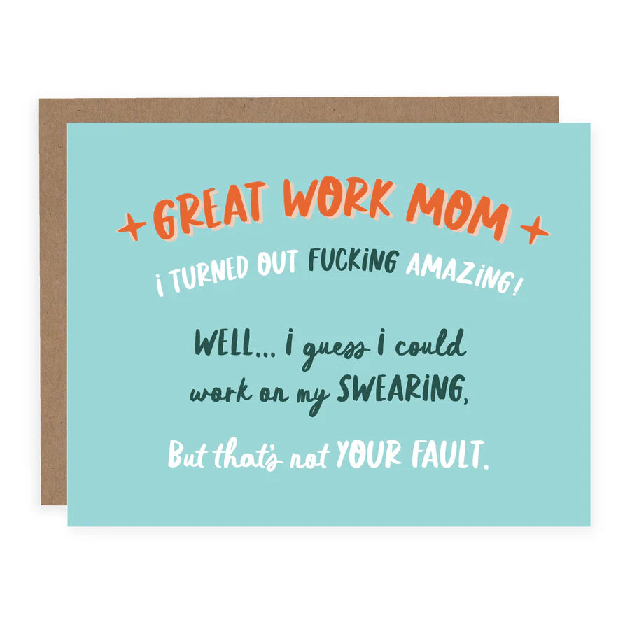 Great Work Mom Card