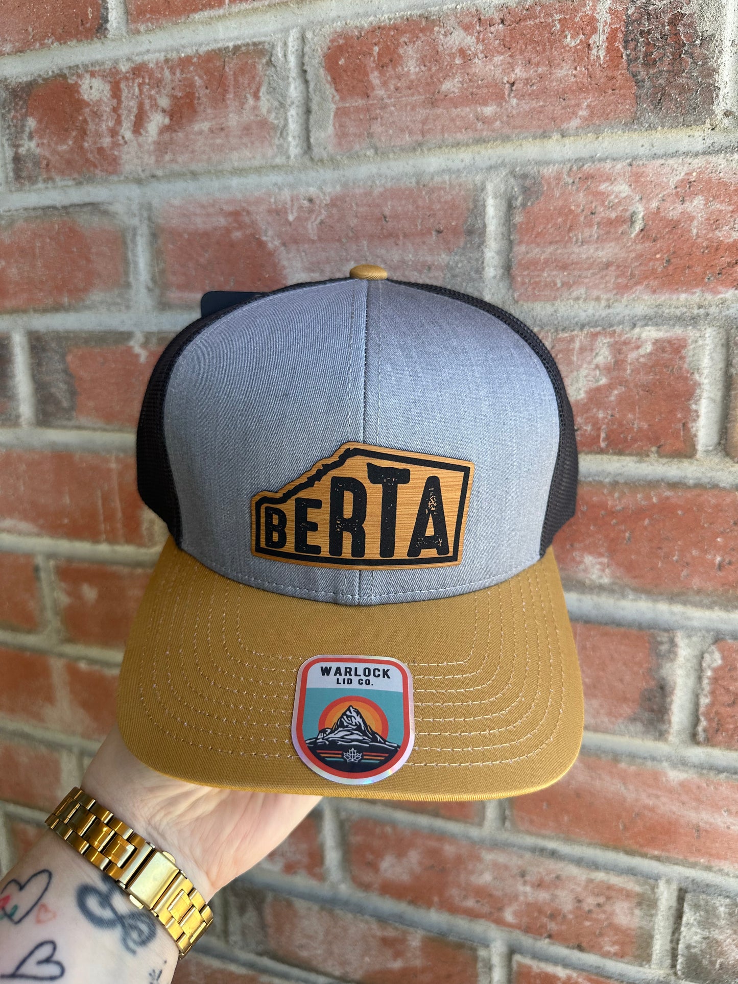 Berta Classic Snapback Hats | Warlock Lid Co | Adjustable Trucker Cap