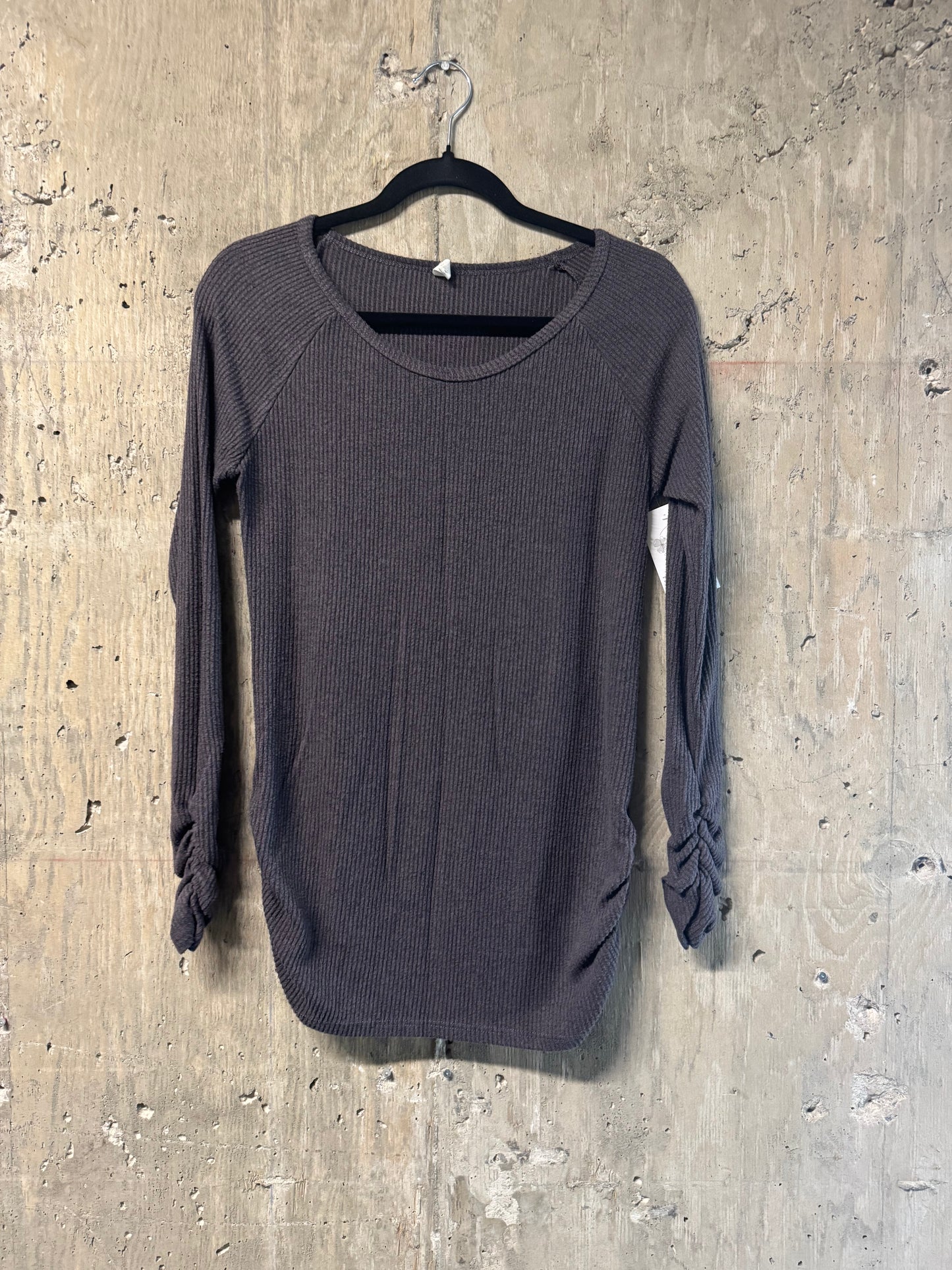 Pink Blush Ribbed Maternity Top Small