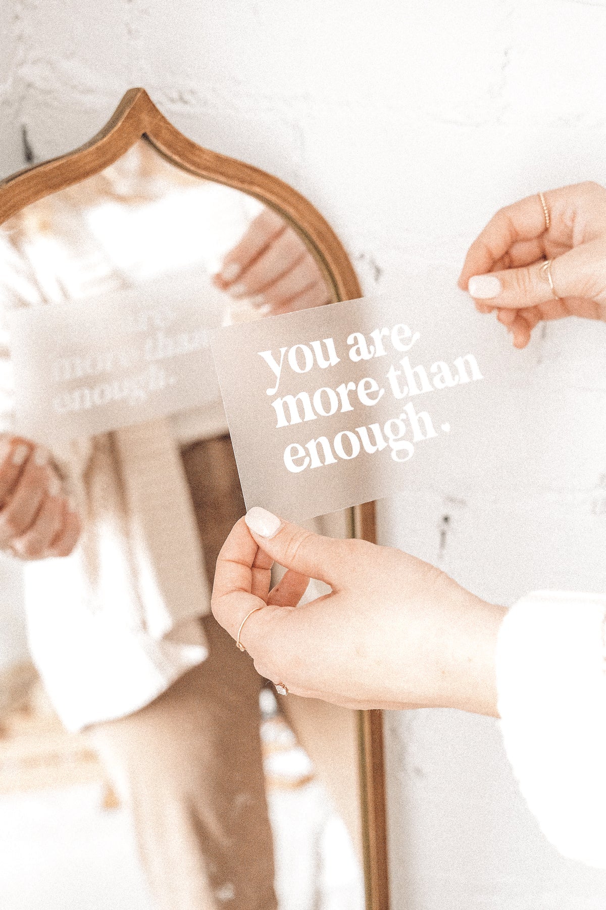 You Are More Than Enough Mirror Decal