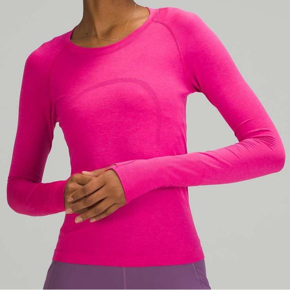 Lululemon Swiftly Long Sleeve Top Sz 12 Race Length