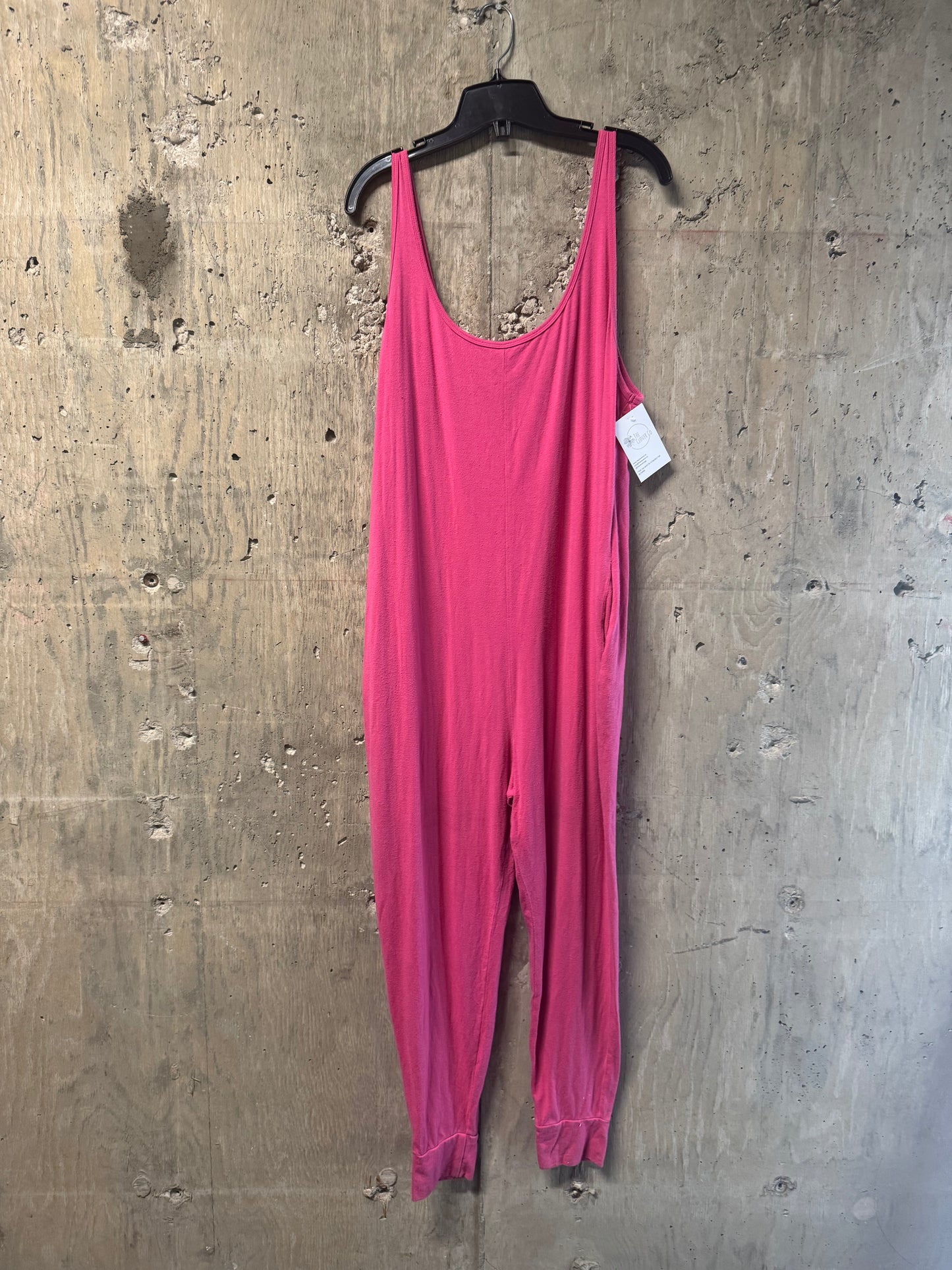 Smash + Tess Hot Pink Tank Romper Large