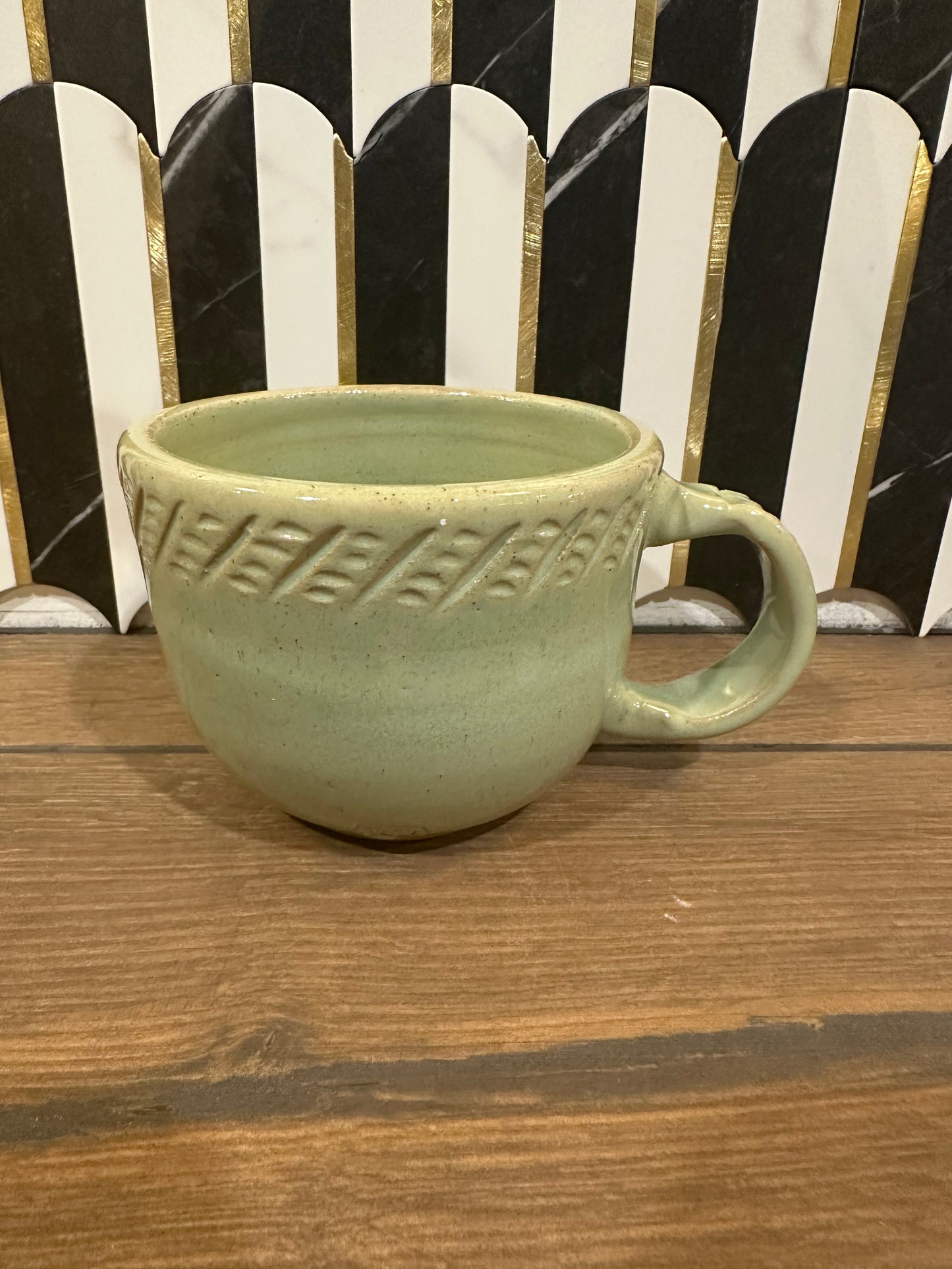 Sage Green Pottery Mug