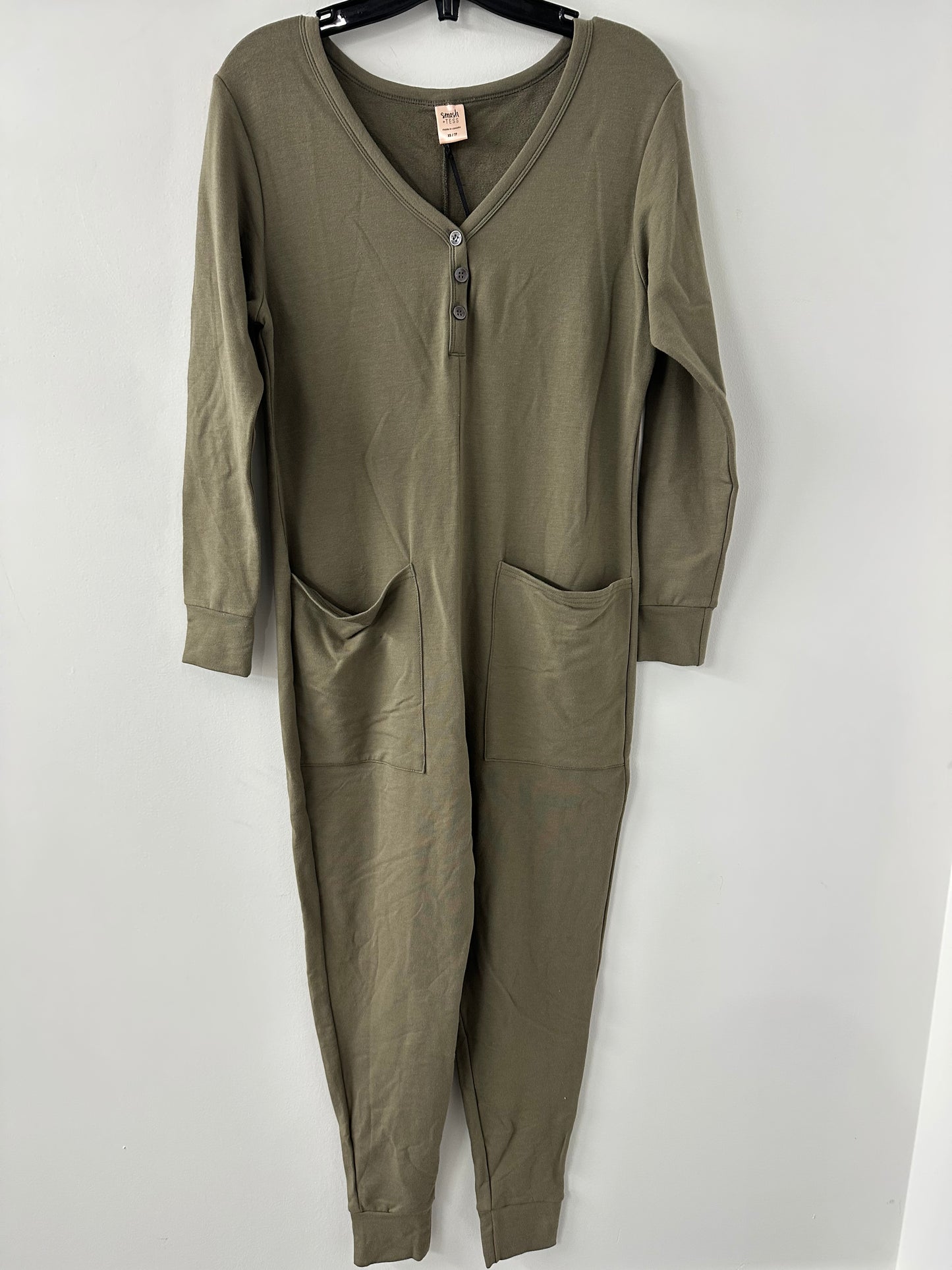 Smash + Tess Wednesday Romper Olive Green - Size XS