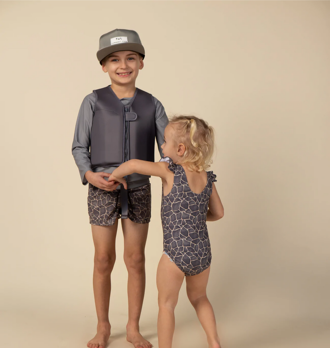 Current Tyed Ruffle Shoulder One Piece