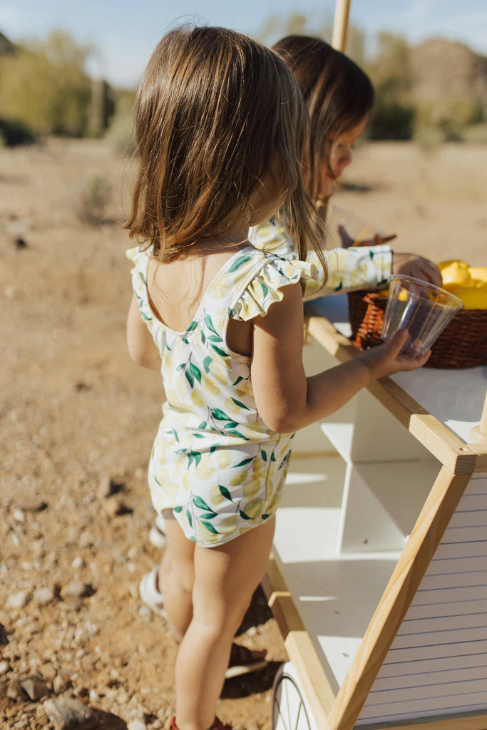 Current Tyed Ruffle Shoulder One Piece