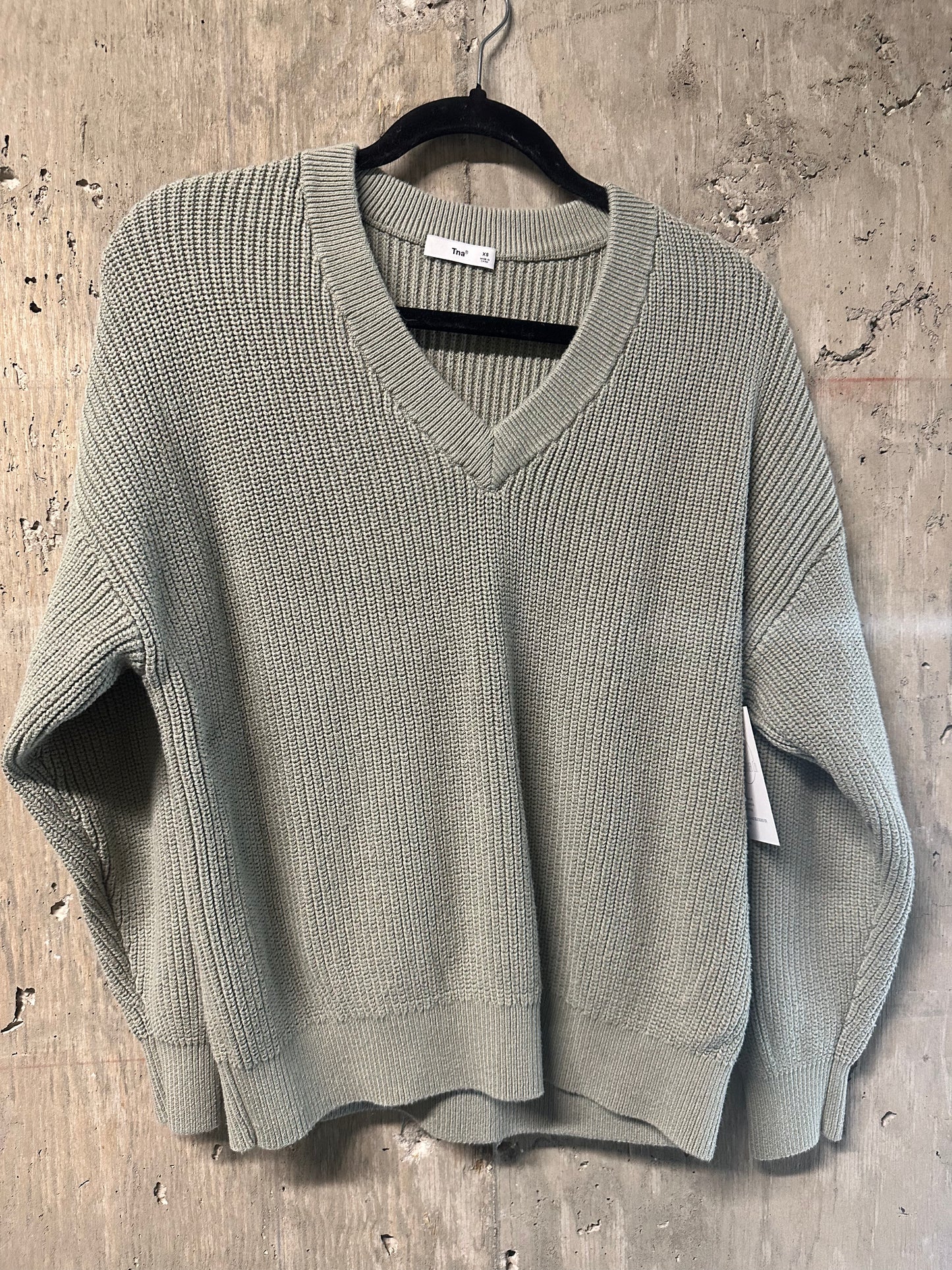 TNA Beacon Olive Sweater Sz XS