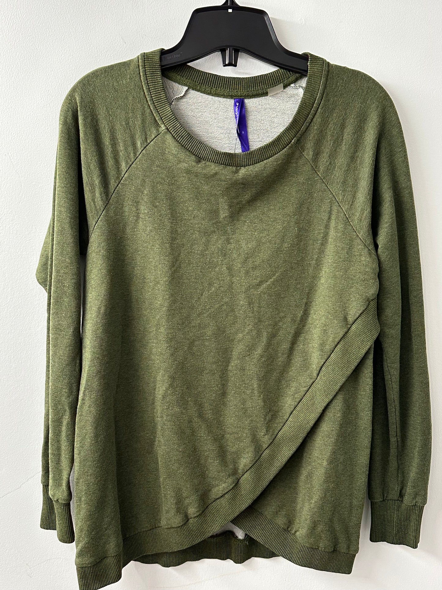 Seraphine Maternity & Nursing Sweater Green - Size Small