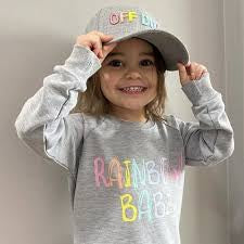 Portage And Main Rainbow Babe Crewneck - Size 1/2T