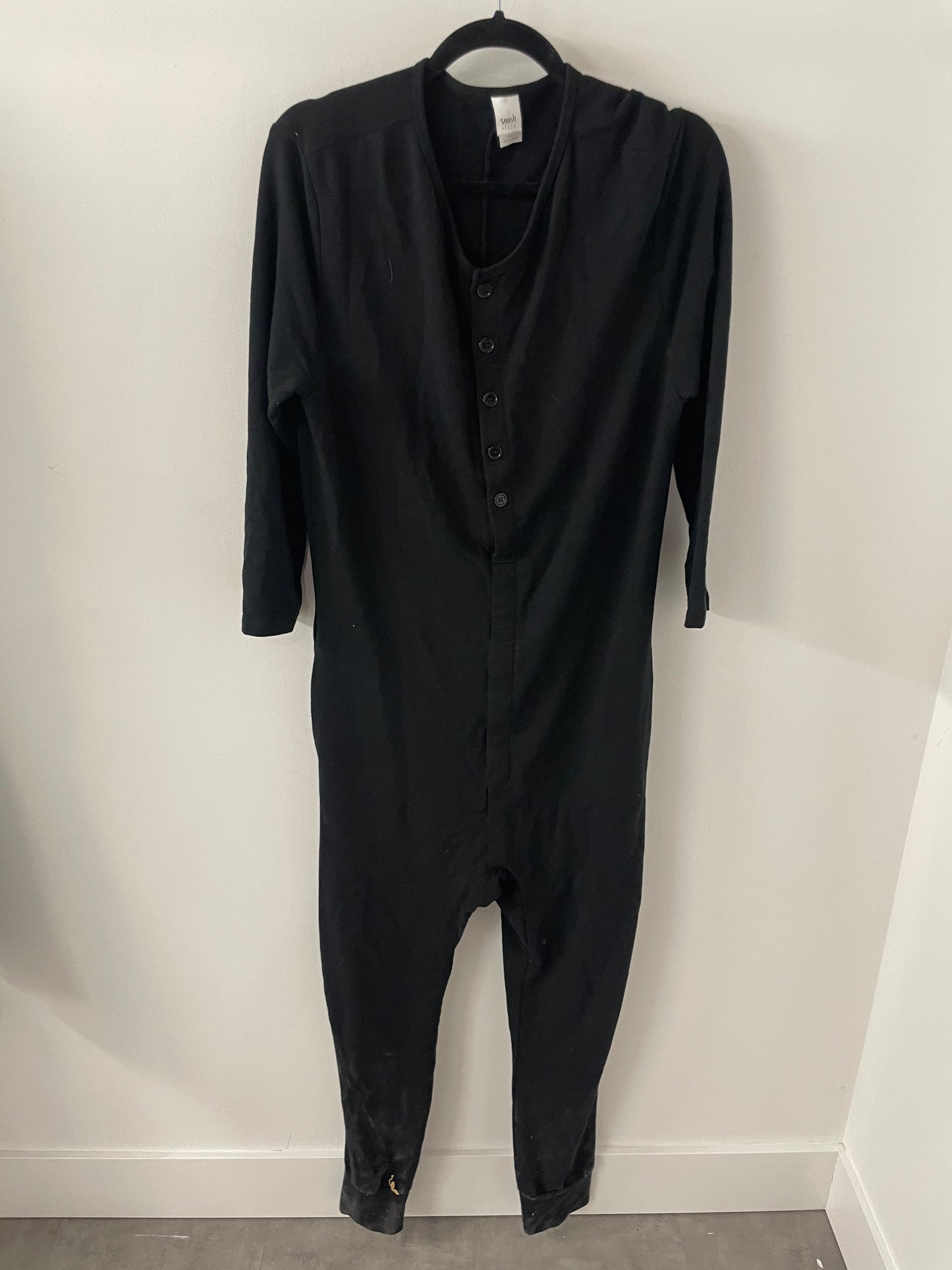 Smash + Tess Black Button Up Romper - Size Medium