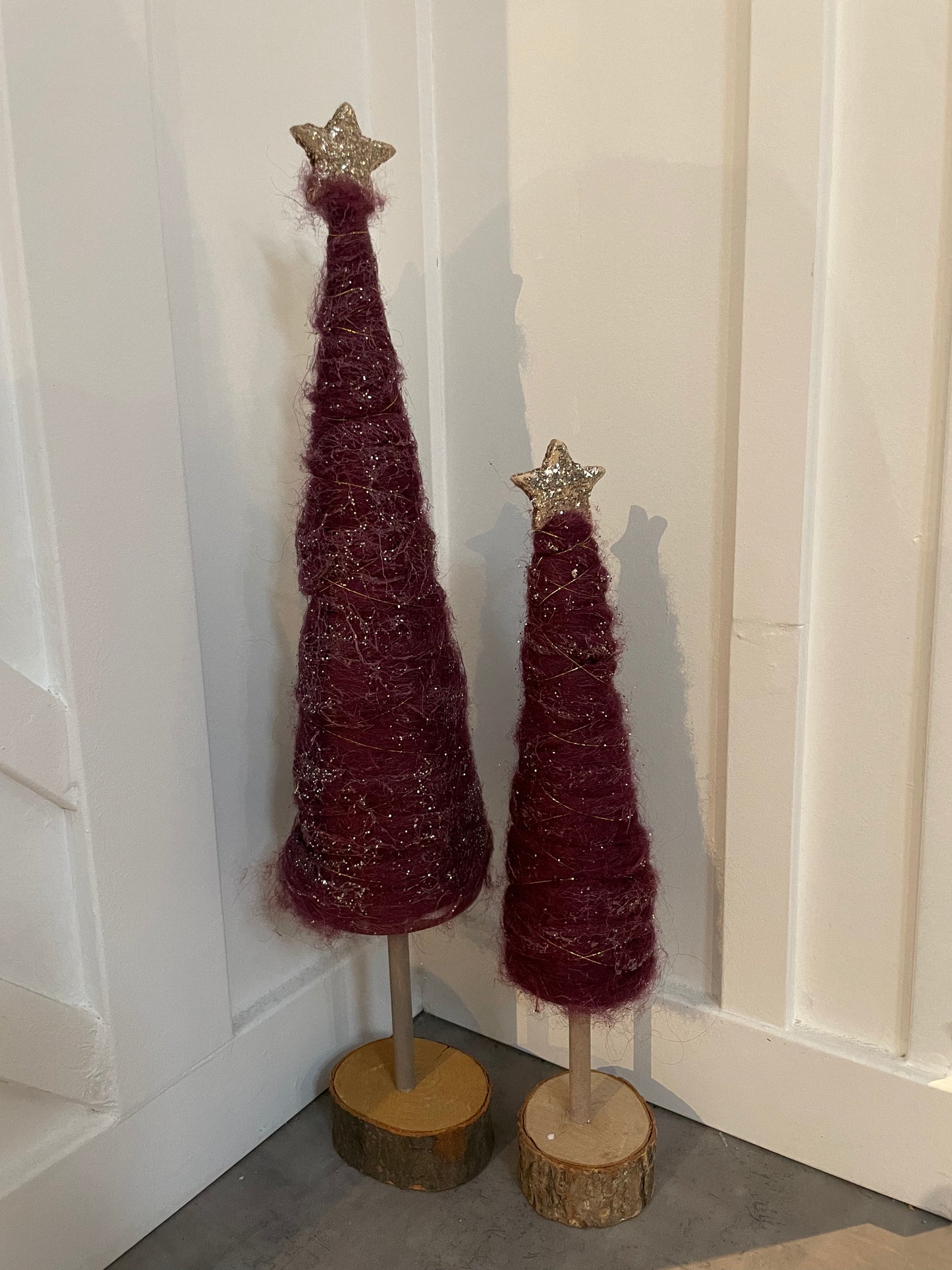 Purple Wool Christmas Tree