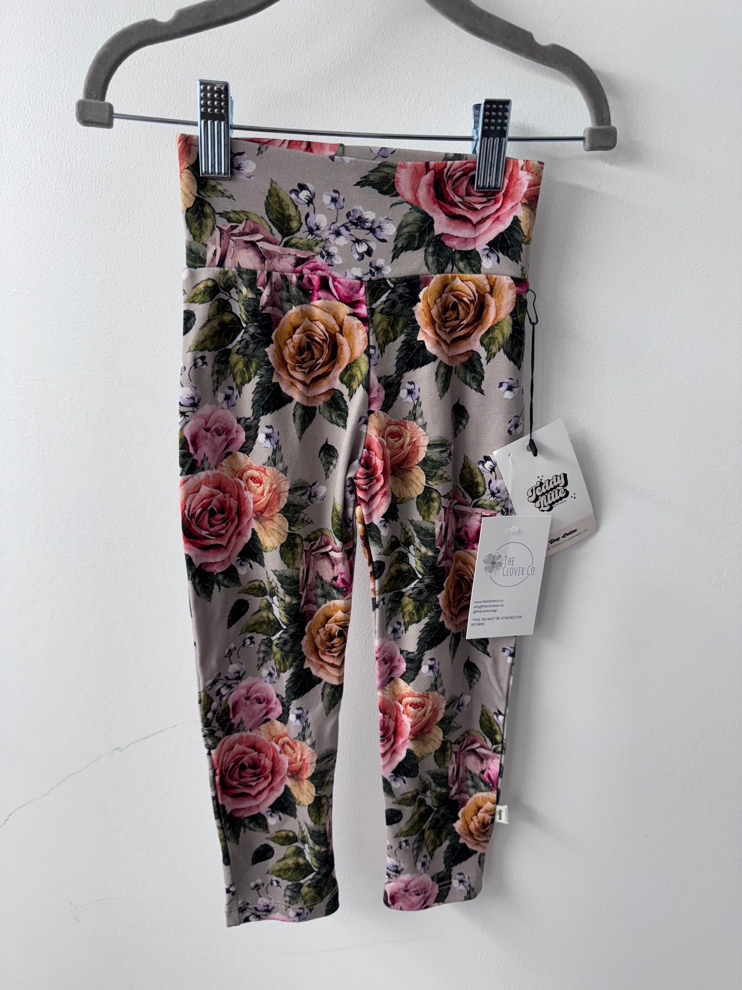 Teddy Little Apparel Floral Pants - Size 2T