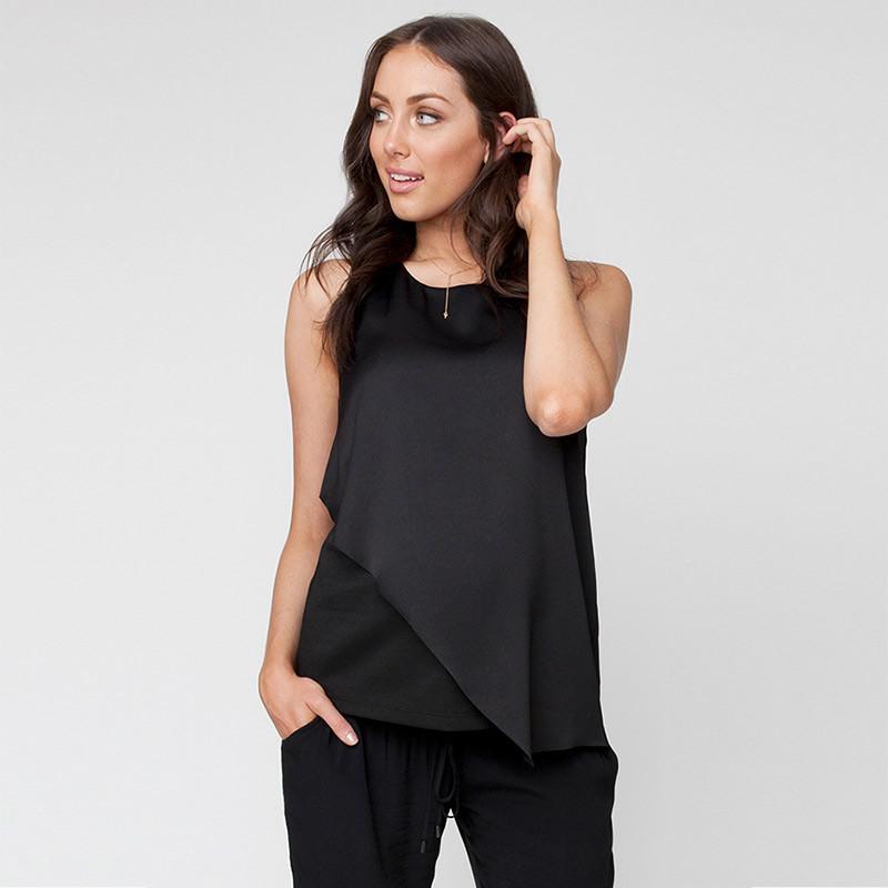 Ripe Maternity & Nursing Assymetric Top sz med