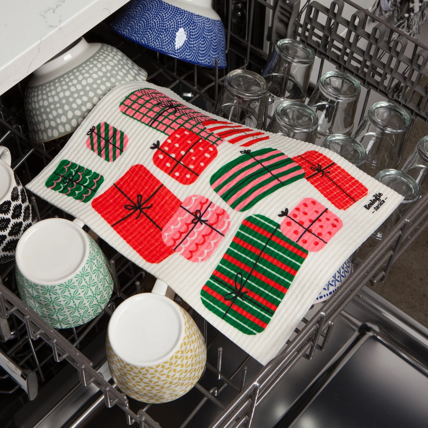 Winter Wishes XL Swedish Sponge Towel