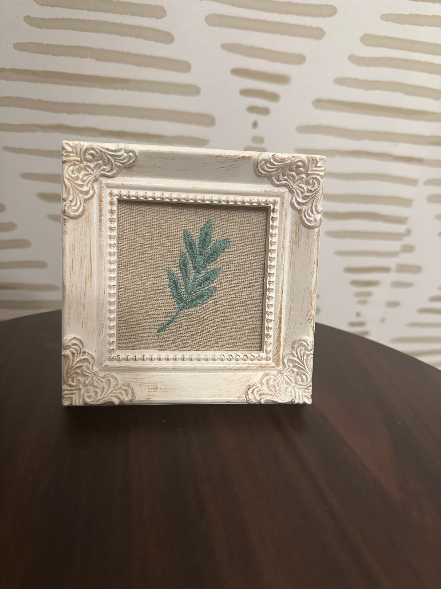 Needle and Fern - Embroidered Leaf Stem