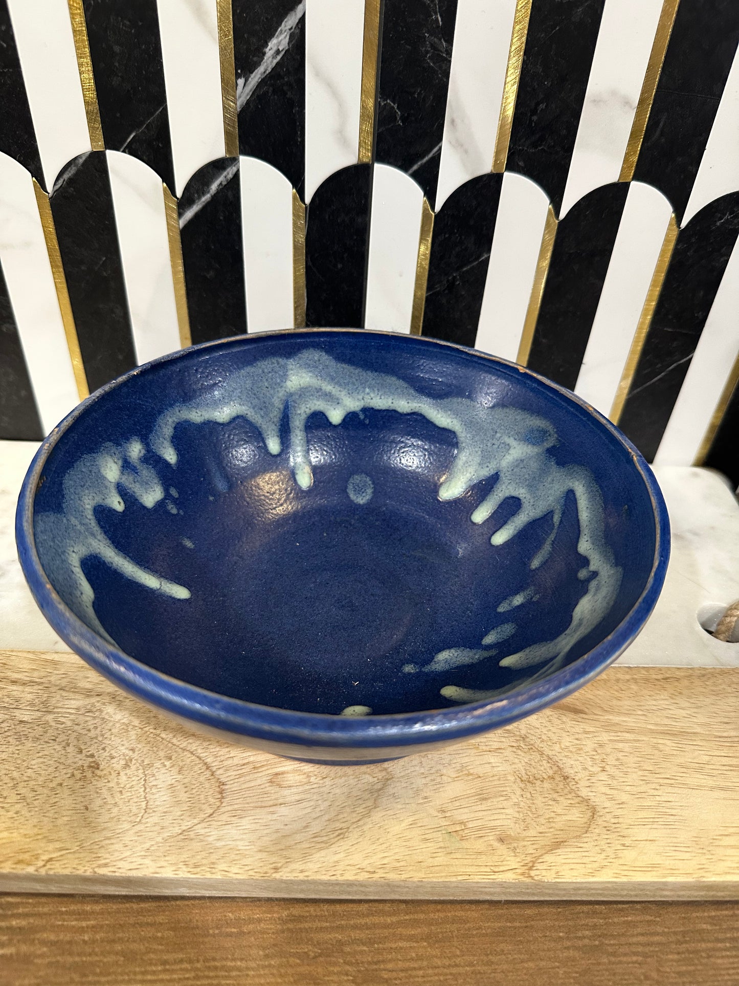 Blue Pottery Bowl