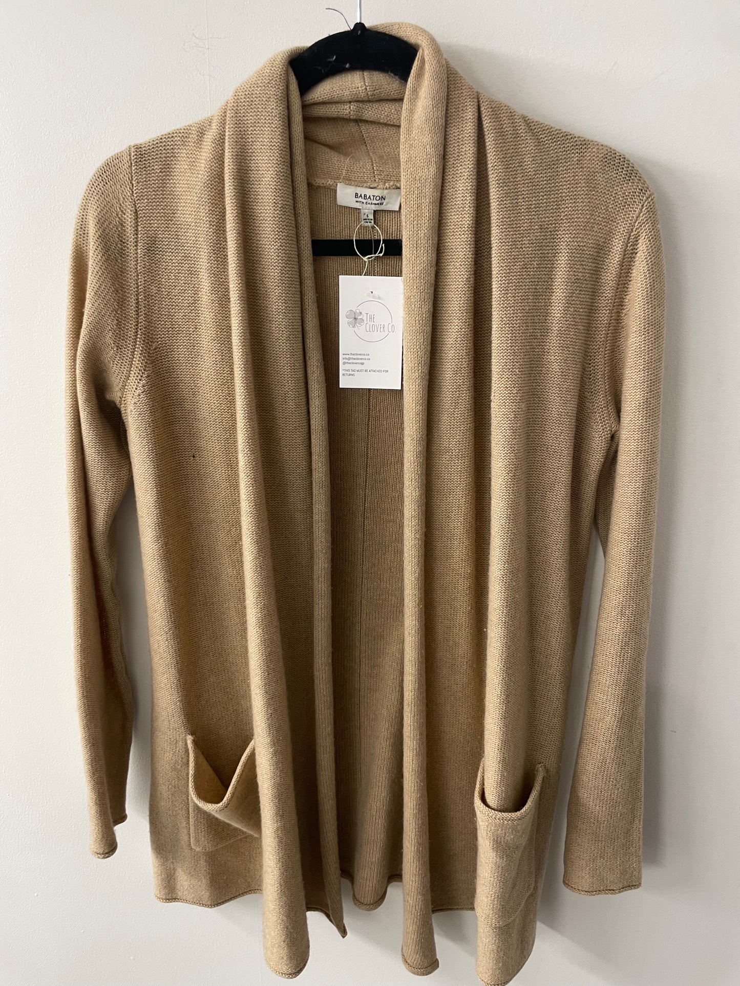 Babaton Cashmere Beekman Cardigan Sz Small
