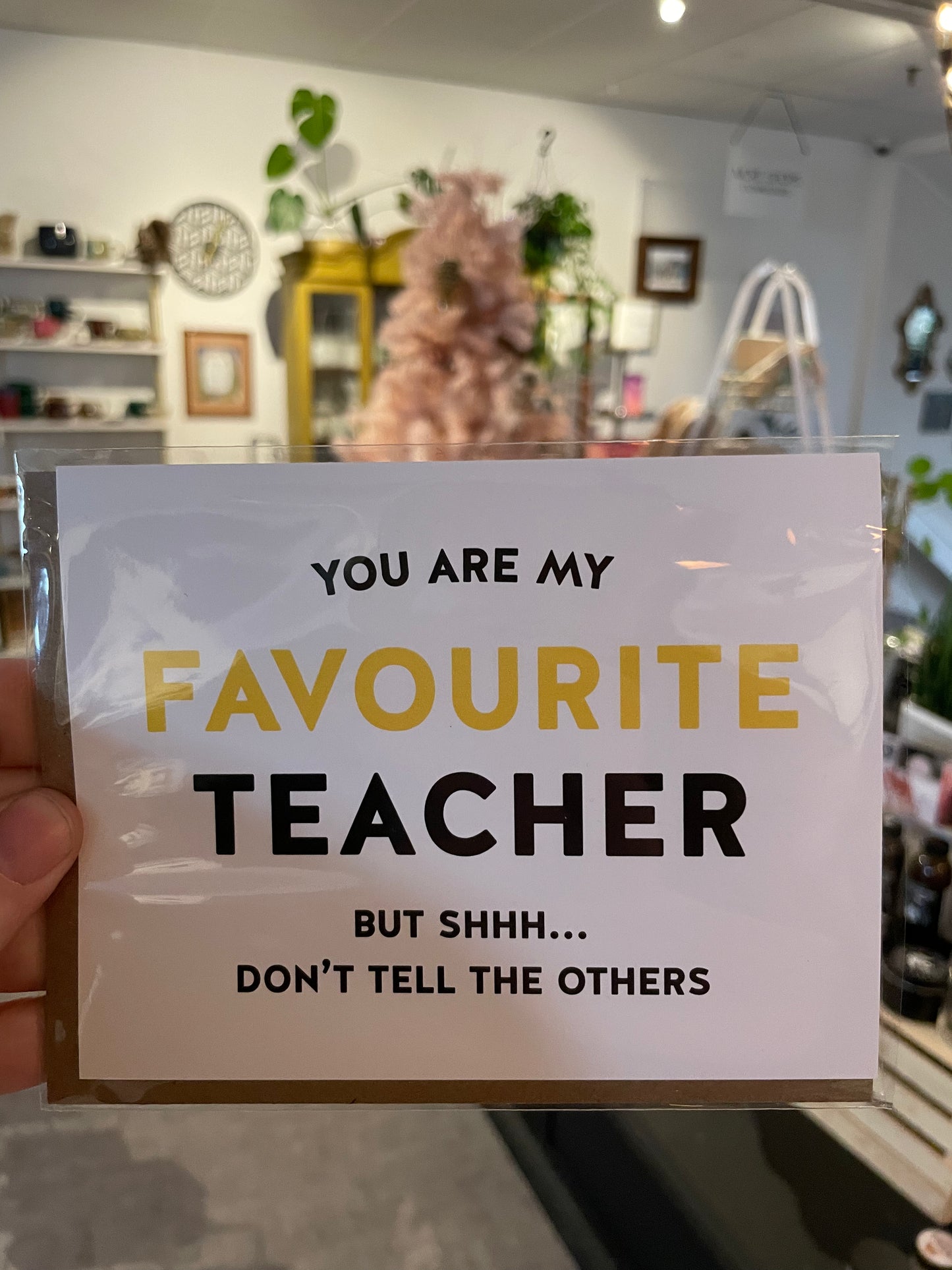 Favorite Teacher Card