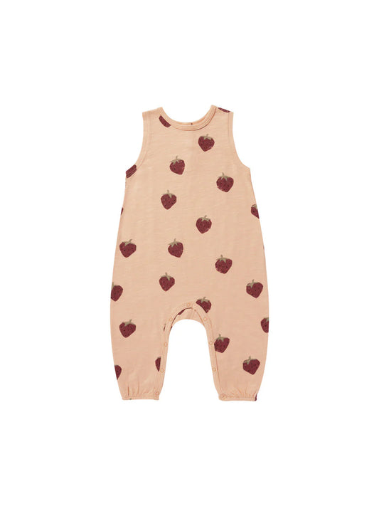 Rylee + Cru Strawberry Romper - 6/12 Month
