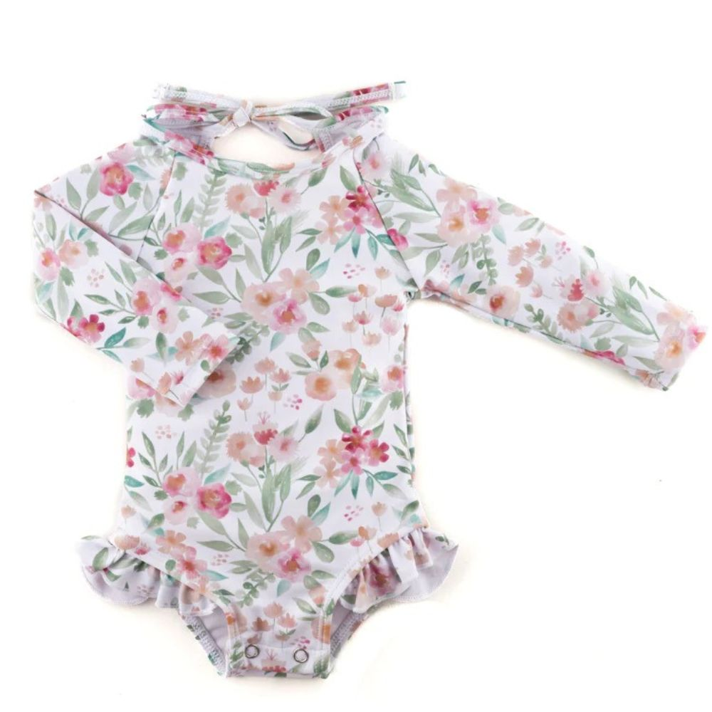 Current Tyed Ruffle Rash Guard - 2/3T