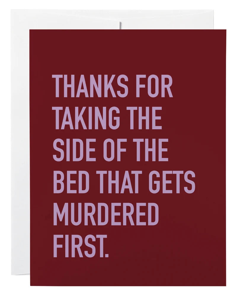 Side of the Bed Greeting Card
