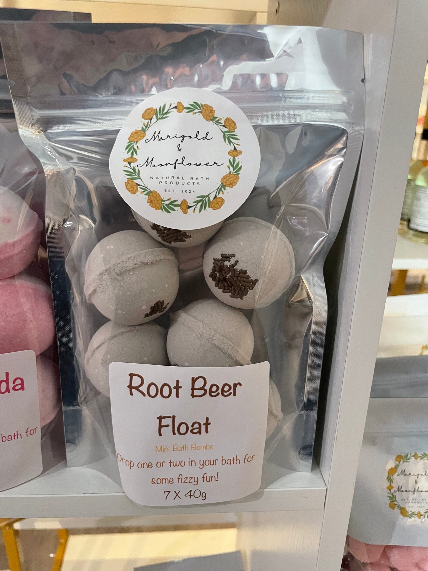 Marigold & Moonflower Mini Bath Bombs