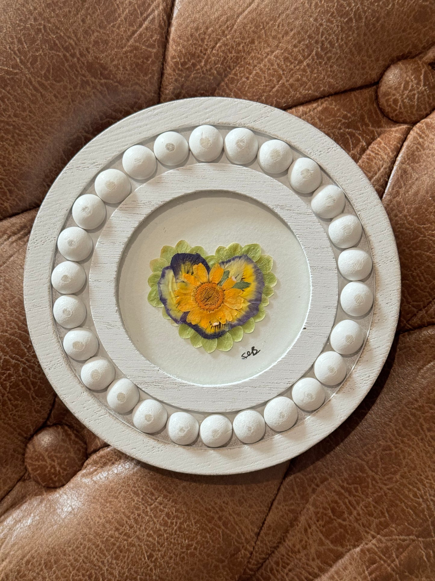 Mini Floral Garden Art - Heart