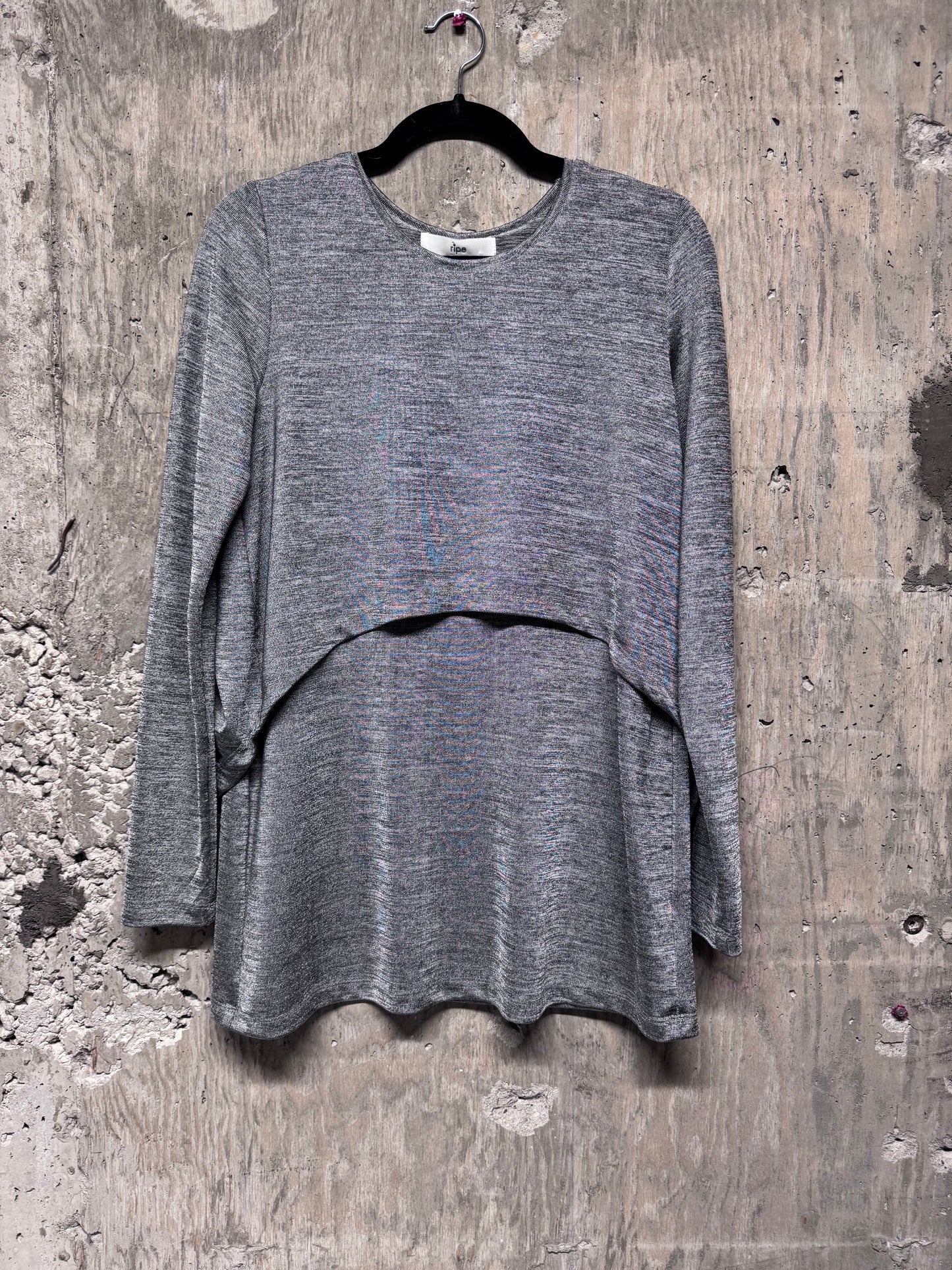 Ripe Metallic Swing Back Nursing Top - Size Small